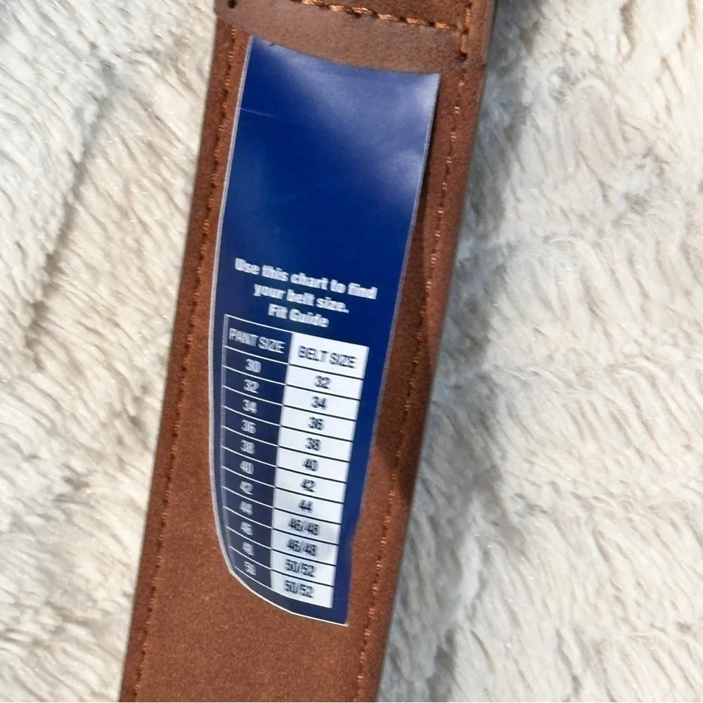 George Men's Belt Size 34 Colors:‎ Brown and Silver NEW NWT